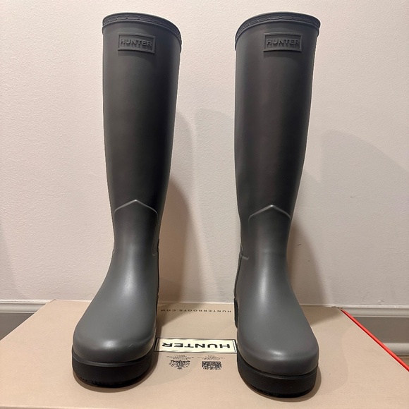 Hunter | Shoes | Hunter Womens Refined Creeper Tall Boots | Poshmark